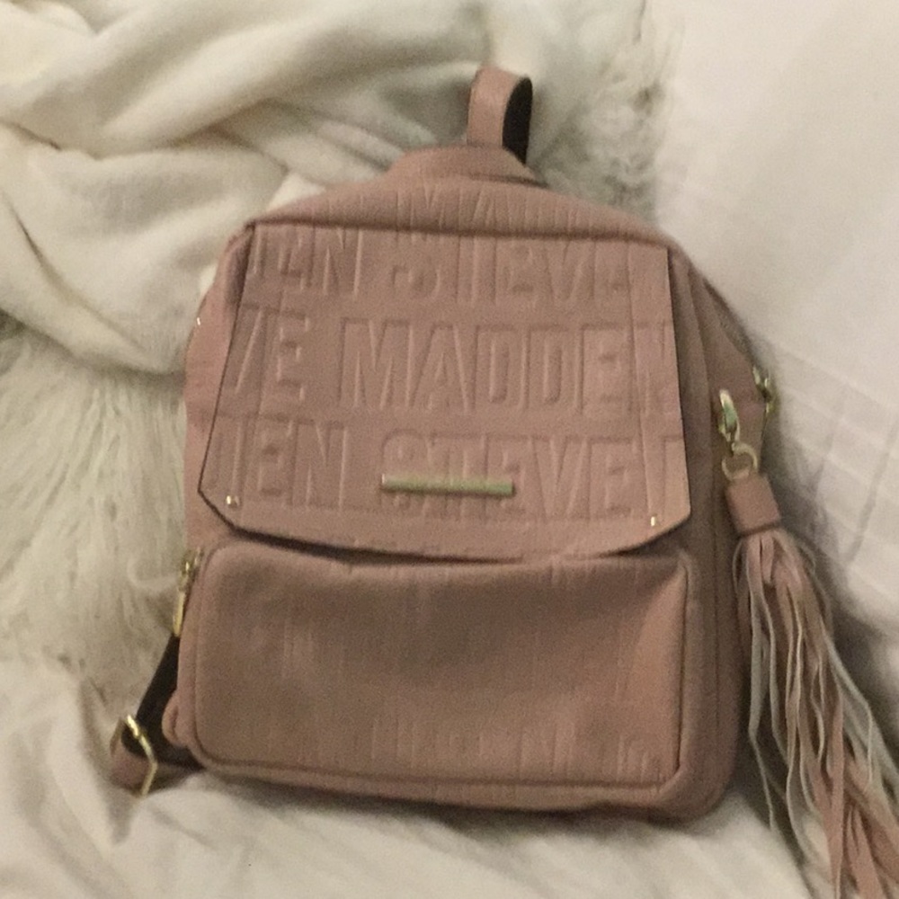 Blush pink backpack